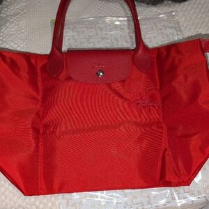 Longchamp Medium Le Pliage Green Recycled Tote